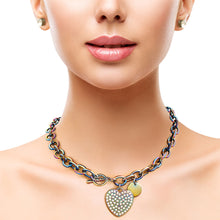 Load image into Gallery viewer, Rainbow Metal Toggle Heart Chain
