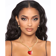 Load image into Gallery viewer, Red Apple Toggle Necklace
