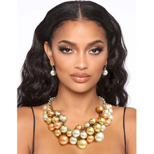 Load image into Gallery viewer, Mixed Metal Ball Bead Cluster Collar

