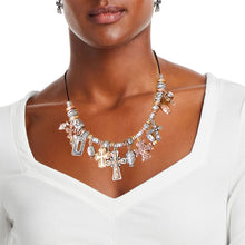 Load image into Gallery viewer, Mixed Metal Charm Bead Necklace
