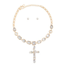 Load image into Gallery viewer, Celeb White Cross Necklace
