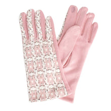 Load image into Gallery viewer, Gloves Pink Tweed Winter Gloves for Women
