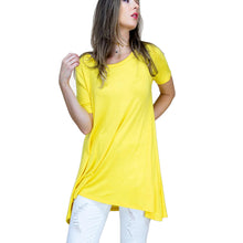 Load image into Gallery viewer, Medium Yellow Scoop Neck Tunic
