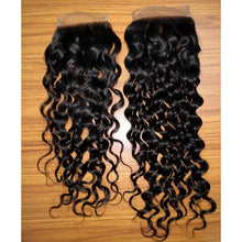 Load image into Gallery viewer, Brazilian Water Wave 5×5 Lace Closure 10A Grade Virgin Human Hair
