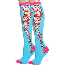 Load image into Gallery viewer, Aqua Musical Knee High Socks
