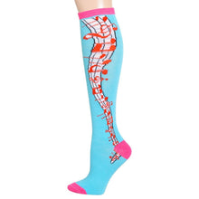 Load image into Gallery viewer, Aqua Musical Knee High Socks
