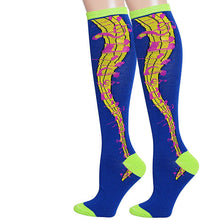 Load image into Gallery viewer, Blue Musical Knee High Socks
