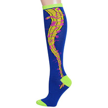Load image into Gallery viewer, Blue Musical Knee High Socks
