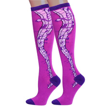 Load image into Gallery viewer, Purple Musical Knee High Socks
