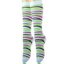 Load image into Gallery viewer, White Tiger Stripe Kneww High Socks

