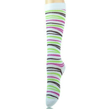 Load image into Gallery viewer, White Tiger Stripe Kneww High Socks
