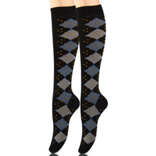 Load image into Gallery viewer, Socks Knee High Black Diamond for Women
