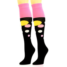 Load image into Gallery viewer, Socks Knee High Black Retro Bubble for Women
