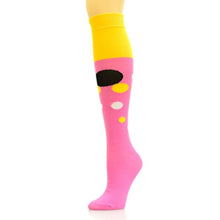 Load image into Gallery viewer, Socks Knee High Pink Retro Bubble for Women
