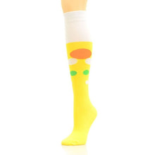 Load image into Gallery viewer, Socks Knee High Yellow Retro Bubble for Women
