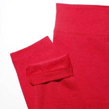 Load image into Gallery viewer, Red Plus Size Fleece Leggings- Waist 29"-40"
