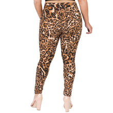 Load image into Gallery viewer, Plus Size Leopard Leggings-Waist 33-39"
